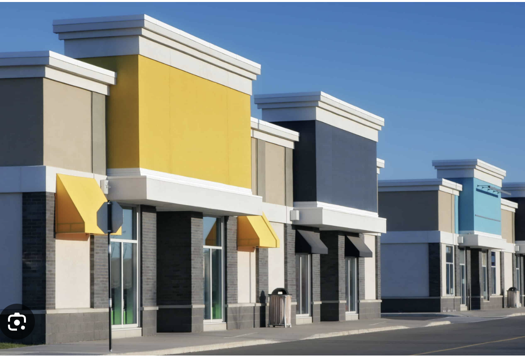 Modern retail construction project