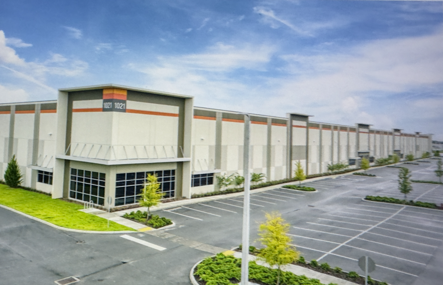 Completed industrial warehouse project