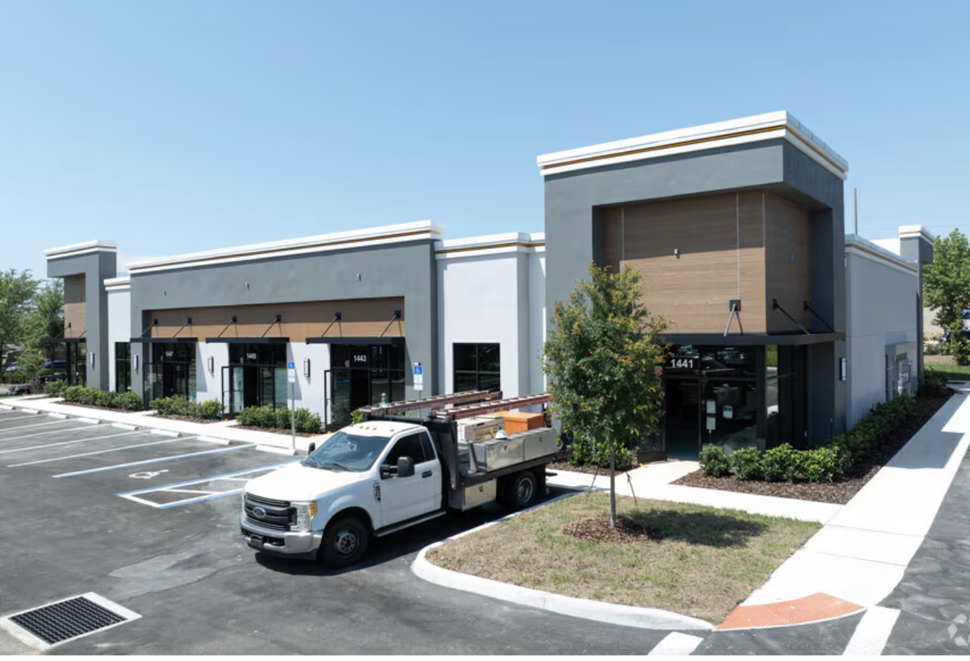 Completed modern commercial property by JS Constructions FL LLC